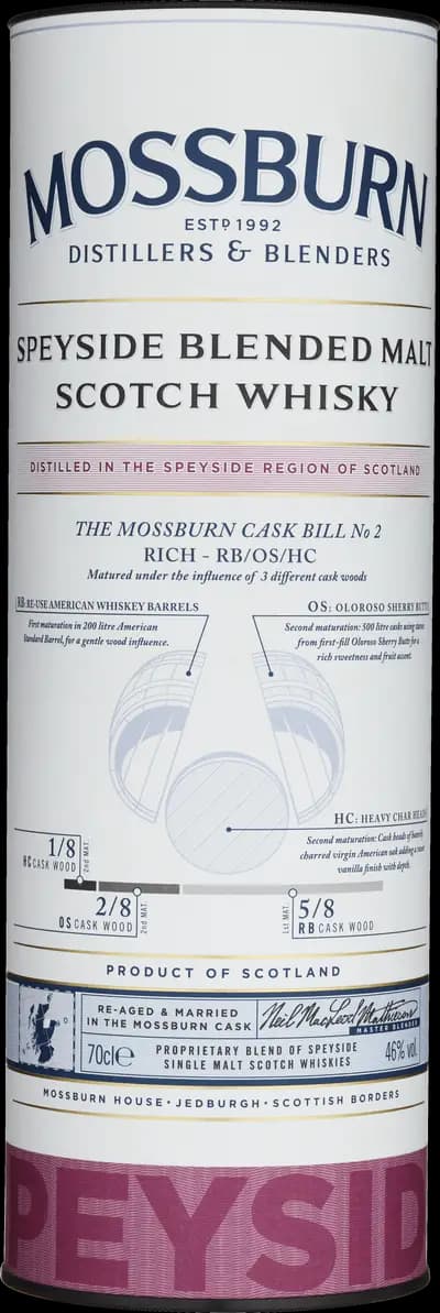 Produktbild för Mossburn Speyside Blended Malt