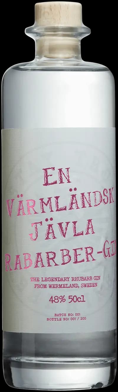 Produktbild för En Värmländsk Jävla Rabarber Gin
