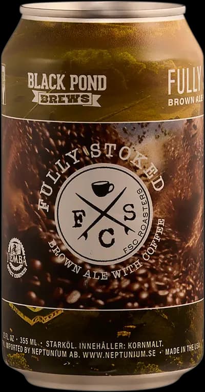 Black Pond Brews, Fully Stoked Brown Ale, Burk, 355 ml