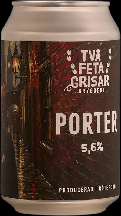 Två Feta Grisar, Porter, Burk, 330 ml