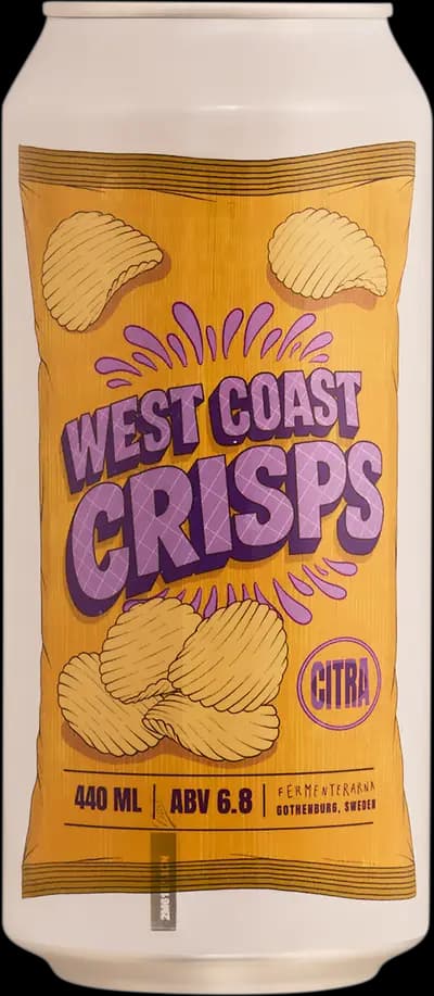 Fermenterarna, West Coast Crisps DDH Citra, Burk, 440 ml