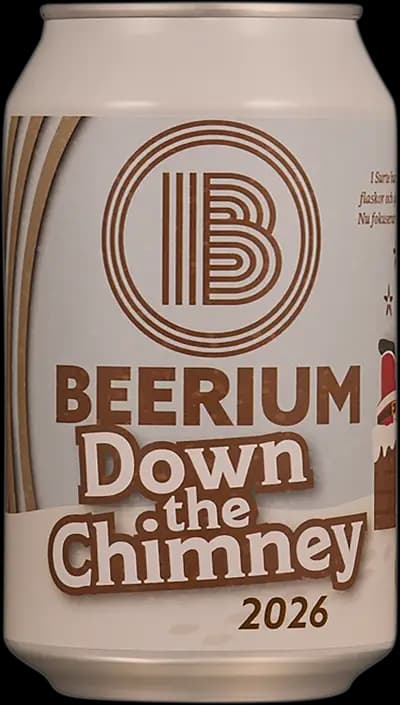 Beerium Kraftölsbryggeri, Down the Chimney 2026, Burk, 330 ml