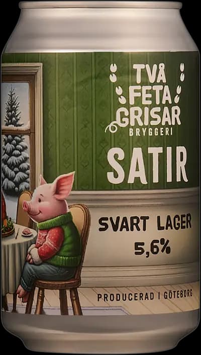 Två Feta Grisar, Satir, Burk, 330 ml
