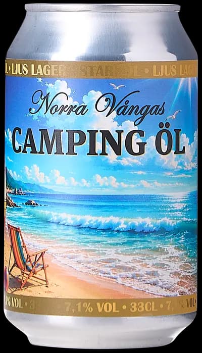 Norra Vångas Bryggeri, Camping Öl, Burk, 330 ml