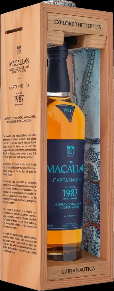 The Macallan, Carta Nautica, 1987, Flaska, 700 ml