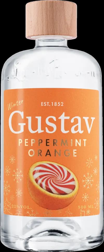 Gustav, Peppermint Orange, Flaska, 500 ml