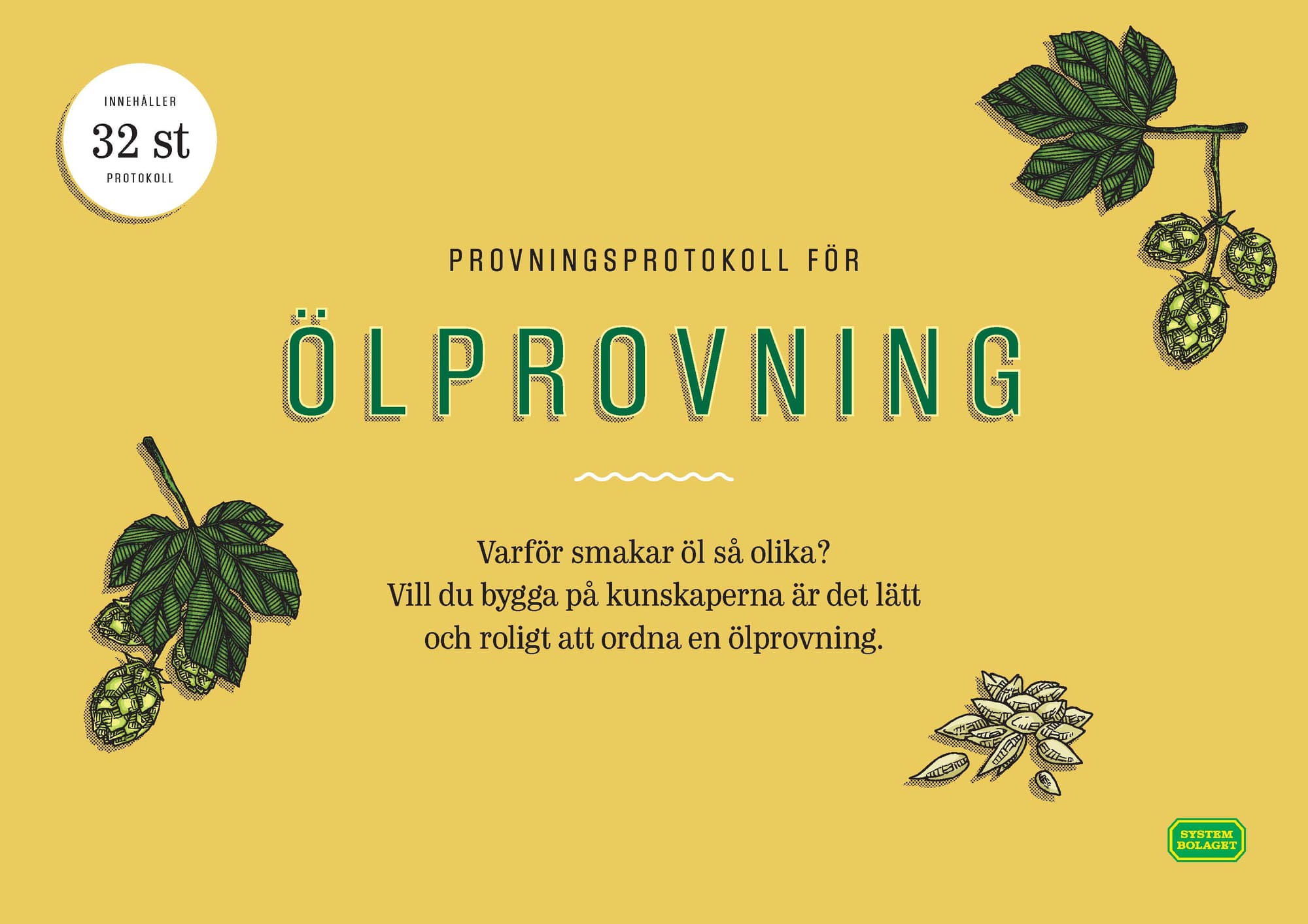Framsidan till ölprovningsprotokoll som kan köpas i butik