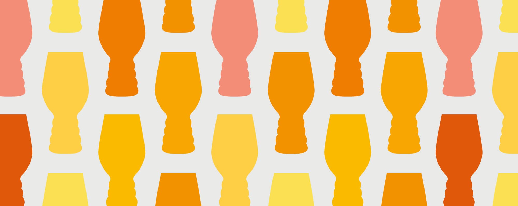 IPA: Illustration av IPA-glas i olika färger.