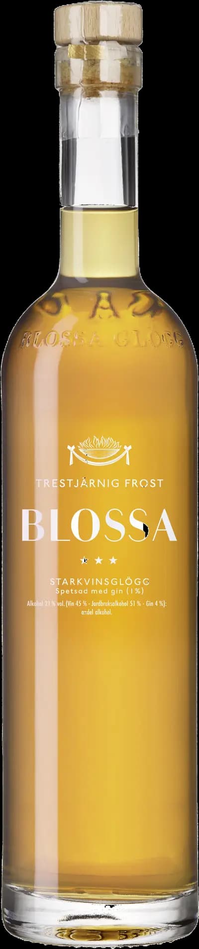 Produktbild för Blossa Glögg Trestjärnig Frost med gin