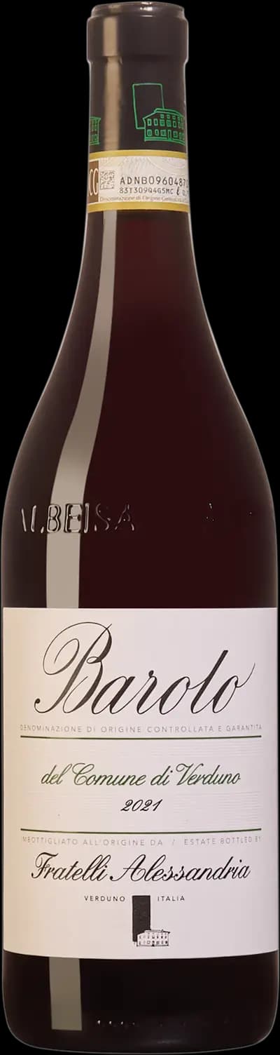 Barolo del Comune di Verduno, Fratelli Alessandria, 2021, Flaska, 750 ml