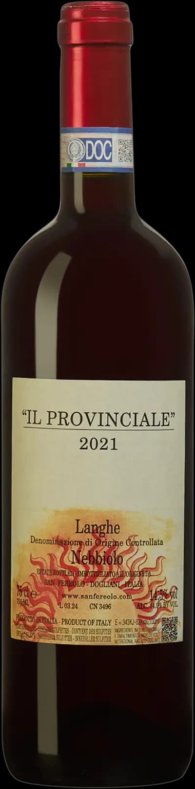 Il Provinciale, Langhe Nebbiolo, 2021, Flaska, 750 ml