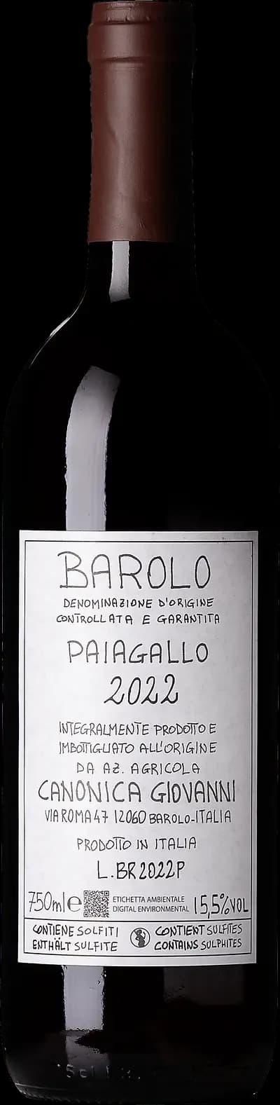 Produktbild för Barolo Paiagallo