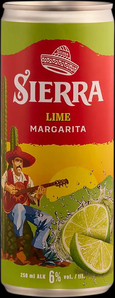 Sierra, Lime Margarita, Burk, 250 ml