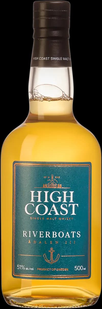 High Coast Distillery, Riverboats Ådalen III, Flaska, 500 ml