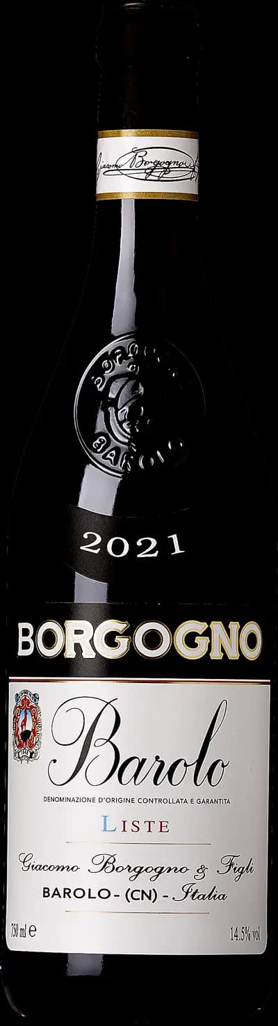 Barolo Liste, Giacomo Borgogno & Figli, 2021, Flaska, 750 ml