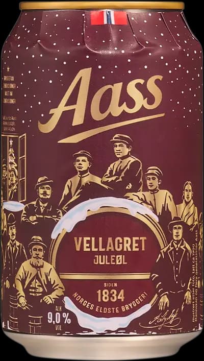 Aass Bryggeri, Juleøl Vellagret, Burk, 330 ml