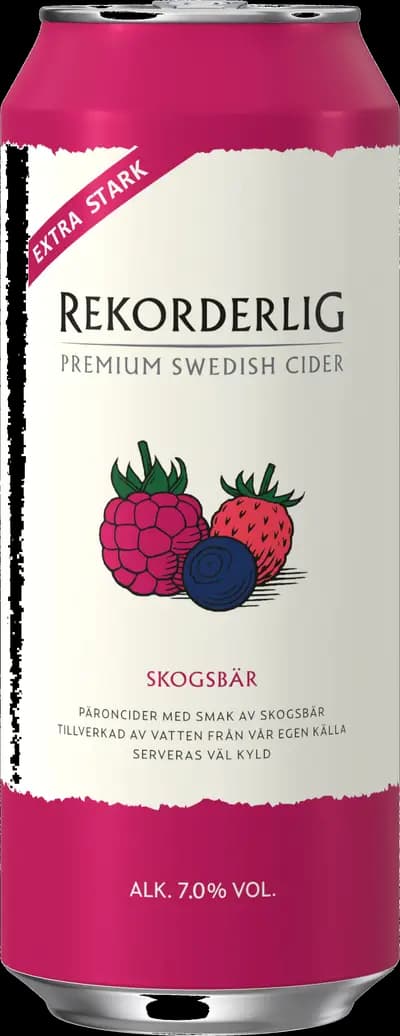 Rekorderlig Skogsbär, Extra stark, Burk, 500 ml
