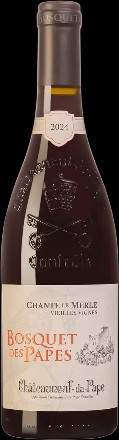 Bosquet des Papes, Chante Le Merle Vieilles Vignes, 2024, Flaska, 750 ml
