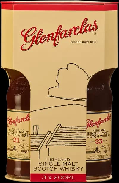 Glenfarclas, 15, 21 & 25 Years Old Tri-Pack, Multipack, 600 ml