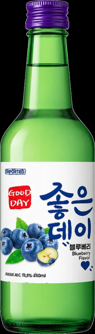 Good Day, Blueberry Soju, Flaska, 350 ml
