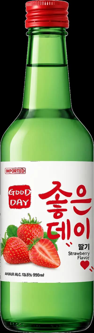 Good Day, Strawberry Soju, Flaska, 350 ml