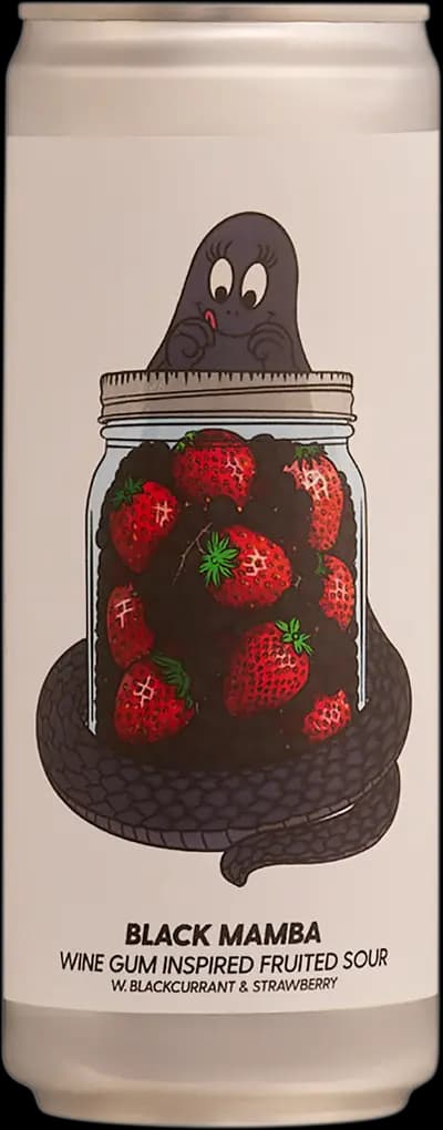 Brewski, Black Mamba Wine Gum Inspired Fruited Sour, Burk, 330 ml