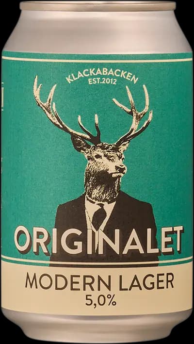 Klackabackens Bryggeri, Originalet Modern Lager, Burk, 330 ml