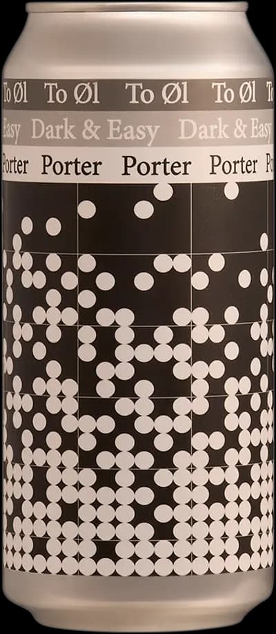 To Øl, Dark & Easy Porter, Burk, 440 ml