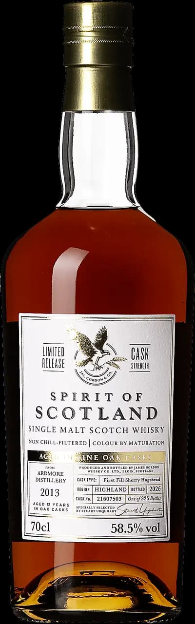 Spirit of Scotland, Ardmore 2013 First Fill Sherry Hogshead, 2013, Flaska, 700 ml
