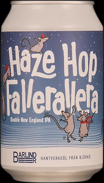 BarlindBeer, Haze Hop Fallerallera, Burk, 330 ml
