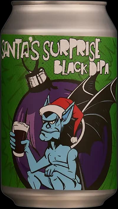 Hop Notch Brewing, Santa's Surprise Black DIPA, Burk, 330 ml
