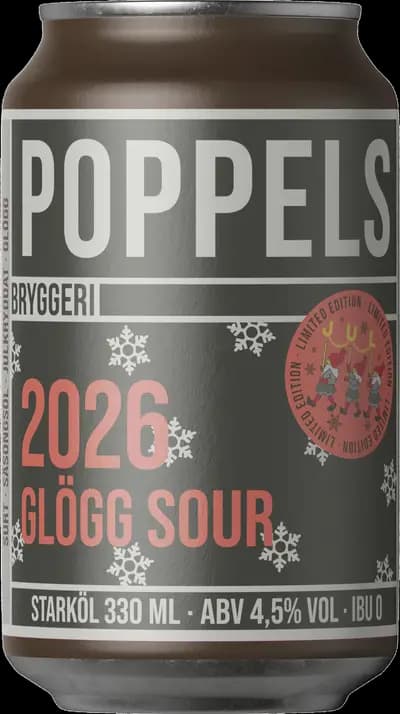 Poppels Bryggeri, 2026 Glögg Sour, Burk, 330 ml