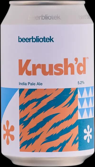 Beerbliotek, Krush'd IPA, Burk, 330 ml