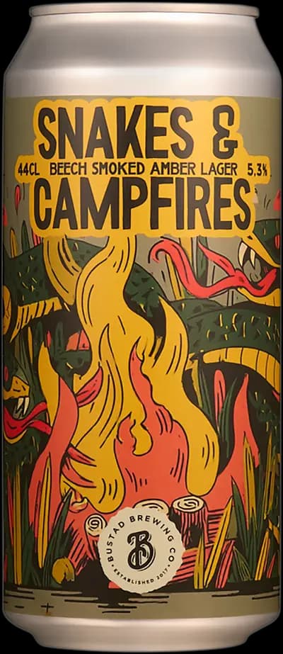 Bustad Brewing, Snakes & Campfires, Burk, 440 ml