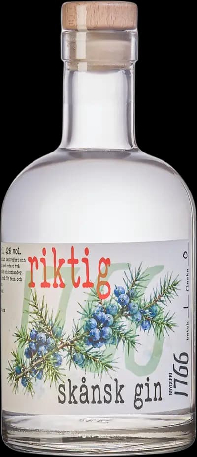 Bryggeri 1766, Skånsk riktig gin, Flaska, 500 ml