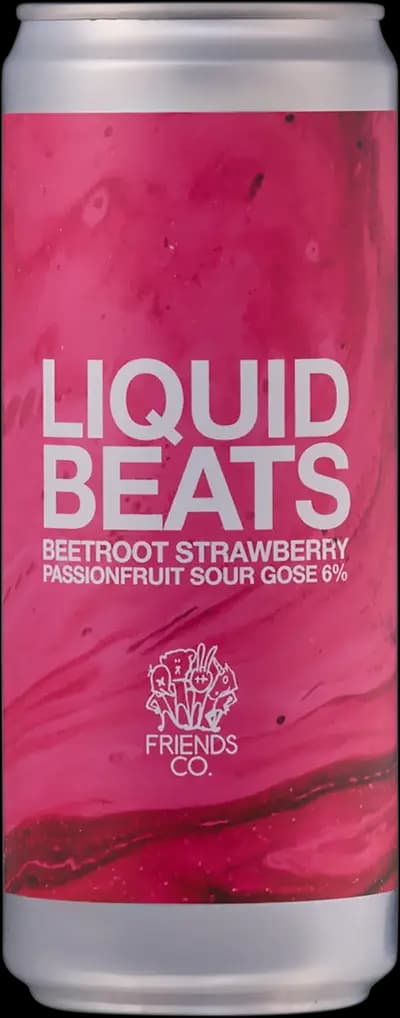 Friends & Co, Liquid Beast Beetroot Strawberry Passionfruit Sour Gose, Burk, 330 ml