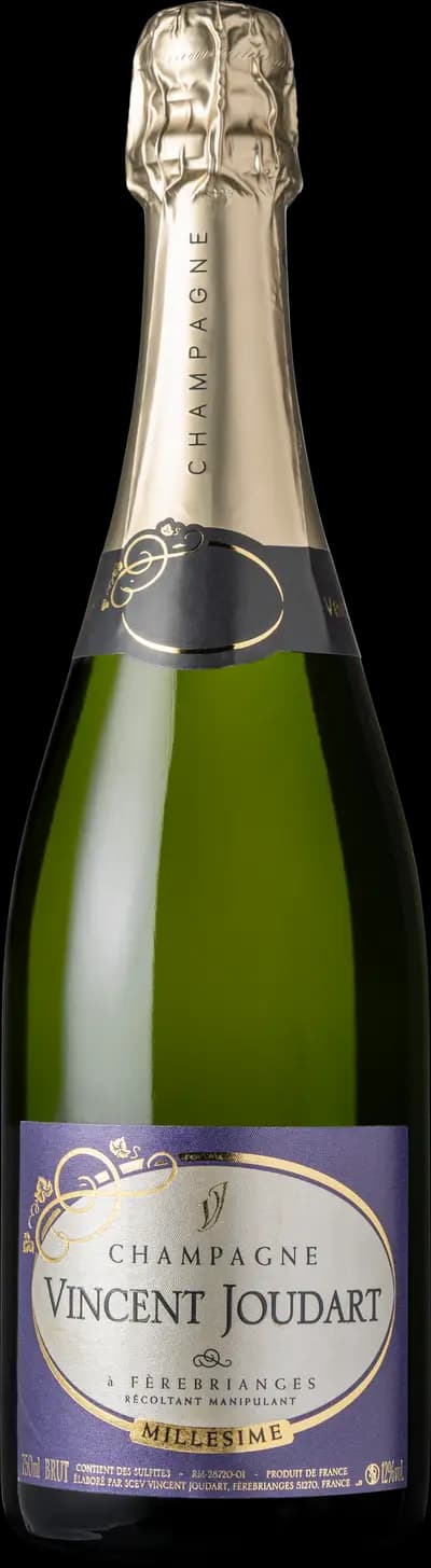 Vincent Joudart, Brut Millésimé, 2015, Flaska, 750 ml