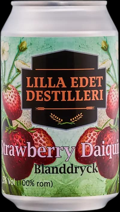 Lilla Edet Destilleri, Strawberry Daiquiry, Burk, 330 ml
