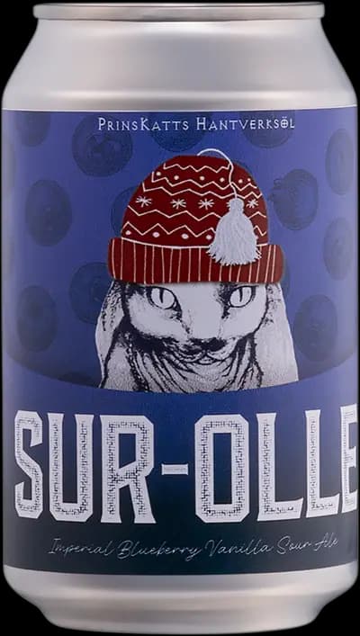 Prins Katts Hantverksöl, Sur-Olle Blueberry Vanilla Sour Ale, Burk, 330 ml
