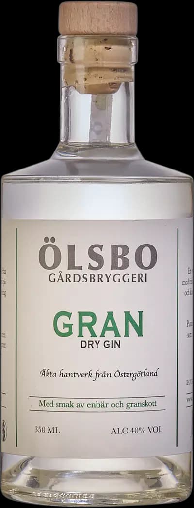 Ölsbo Gårdsbryggeri, Gran Dry Gin, Flaska, 350 ml