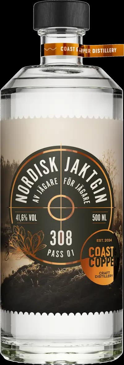 Nordisk Jaktgin, 308, Flaska, 500 ml